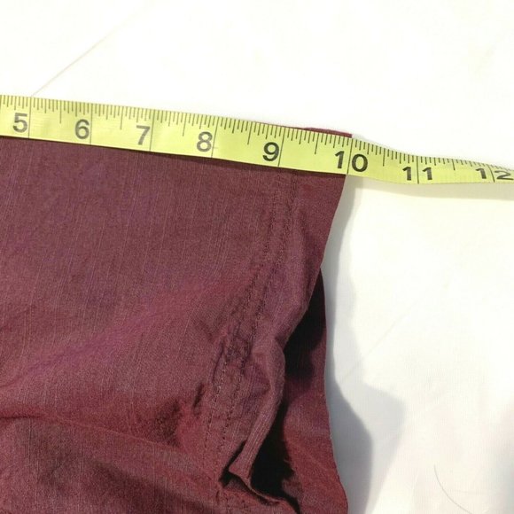 Rock & Republic Button Up Shirt Short Sleeve Cotton Flap Pockets Maroon XL NWOT - Picture 11 of 12